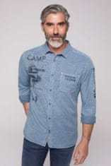 Camp David  Pánska košeľa s dlhým rukávom Modrá L