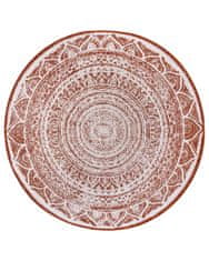 NORTHRUGS Kusový koberec Twin Supreme 105497 Cayenne kruh – na von aj na doma 140x140 (priemer) kruh