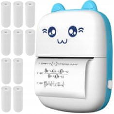 Izoksis Izoxis 22272 Mini termotlačiareň na štítkové fotografie, modrá mačka