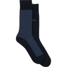 Hugo Boss 2 PACK - pánske ponožky BOSS 50509436-401 (Veľkosť 39-42)