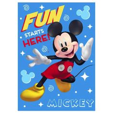 FARO Detská deka Mickey Mouse 02 100x140 cm 100% Polyester
