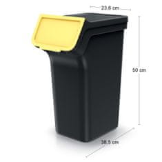 nabbi Odpadkový kôš na triedený odpad (3 ks) NPW25S3 25 l - čierna