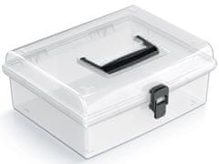 nabbi Plastový úložný box NUF3L - priehľadná / čierna