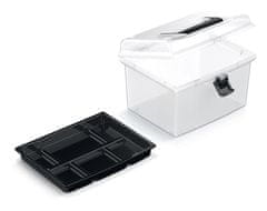 nabbi Plastový úložný box NUF1HT - priehľadná / čierna