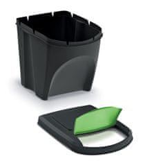 nabbi Odpadkový kôš na triedený odpad (3 ks) IKWB25S3 25 l - čierna / kombinácia farieb