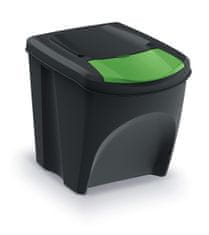 nabbi Odpadkový kôš na triedený odpad (4 ks) IKWB25S4 25 l - čierna / kombinácia farieb
