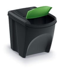 nabbi Odpadkový kôš na triedený odpad (4 ks) IKWB25S4 25 l - čierna / kombinácia farieb
