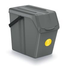 nabbi Odpadkový kôš na triedený odpad (3 ks) ISWB25S3 25 l - sivý kameň