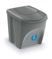 nabbi Odpadkový kôš na triedený odpad (4 ks) IKWB25S4 25 l - sivý kameň