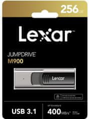 LEXAR flash disk 256GB - JumpDrive M900 USB 3.1 (čítanie/zápis: až 400/90MB/s)