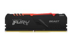 Kingston 8GB 3733MT/s DDR4 CL19 DIMM FURY Beast RGB