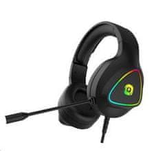 Canyon Herný headset Shadder GH-6, RGB podsvietenie, USB + 3,5 mm jack, 2m kábel, čierny