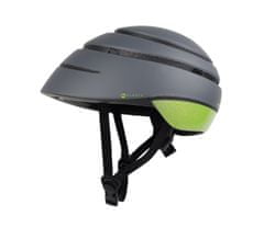 Acer skladacia helma šedá so zeleným pruhom,M