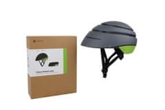 Acer skladacia helma šedá so zeleným pruhom,L