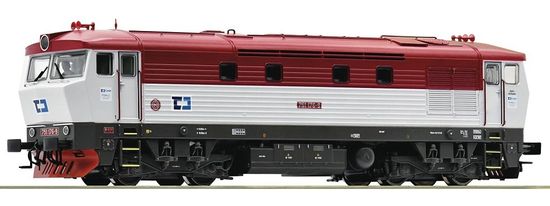 ROCO Dieselová lokomotíva 751 176-9 Bardotka ČD Cargo, digitálna - 70927