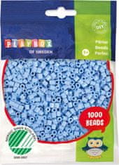 PLAYBOX Zažehľovacie korálky pastelové - modré 1000ks