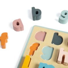 Bigjigs Toys Drevené puzzle malé písmená - abc