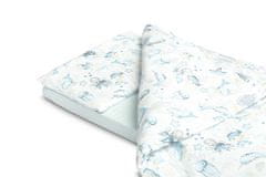 Sensillo Bielizeň posteľná 3-dielne morské zvieratká Light blue bavlna 120x60 cm