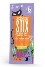 Schesir Cat pochúťka Stix Liquid Snack Variety 6x15g