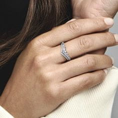 Pandora Trblietavý strieborný prsteň so zirkónmi Timeless 192320C01 (Obvod 52 mm)