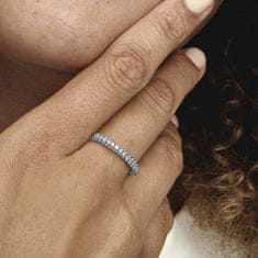 Pandora Trblietavý strieborný prsteň so zirkónmi Timeless 192627C01 (Obvod 58 mm)