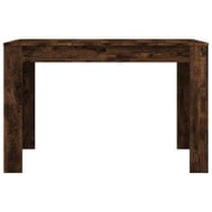Vidaxl Jedálenský stôl dymový dub 120x60x76 cm kompozitné drevo