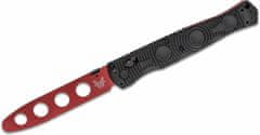 Benchmade 391T SOCP vreckový tréningový nôž 11,3 cm, červená, čierna, CF-Elite