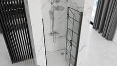 REA MOLIER skladacie sprchové dvere 80x190cm, čierna, REA-K8537