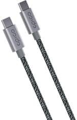 EPICO kábel USB-C, opletený, 240W, 2m, šedá