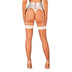Obsessive Dámske pančuchy bielé (S814 stockings) - veľkosť S/M