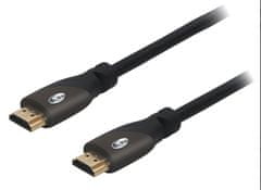Blow Kábel HDMI-HDMI 3,0 m PREMIUM, black, gold, 4K 2.0