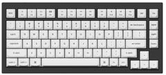Keychron Double Shot PBT OSA Full Set Keycaps - Profil OSA, Čierna na bielej
