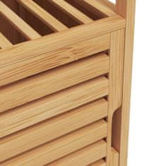 Vidaxl Kúpeľňová skrinka s policou 36x33x87 cm bambus