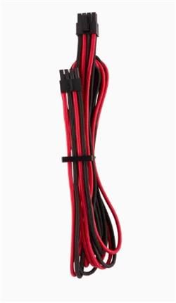 Corsair Premium Individually Sleeved EPS12V CPU cable, Type 4 (Generation 4), Červená/Čierna