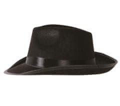 Guirca Dámsky mafiánsky klobúk čierny s mašľou