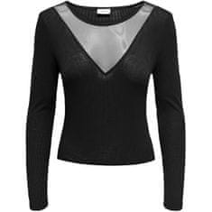 Jacqueline de Yong Dámske tričko JDYKIRSA Regular Fit 15320228 Black (Veľkosť S)