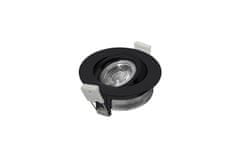 HEITRONIC HEITRONIC LED vstavané svietidlo DL6809, čierna, teplá biela dimm to warm IP44 7W 2800K 500953
