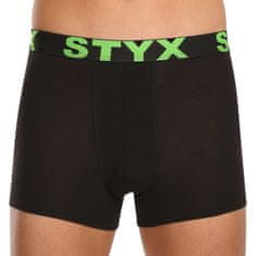 Styx 5PACK pánske boxerky športová guma čierné (5G9601) - veľkosť M