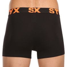 Styx 5PACK pánske boxerky športová guma čierné (5G9602) - veľkosť XL