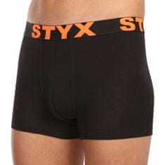 Styx 5PACK pánske boxerky športová guma čierné (5G9602) - veľkosť XL