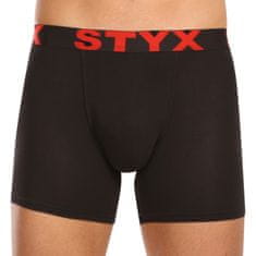 Styx 5PACK pánske boxerky long športová guma čierné (5U9602) - veľkosť M