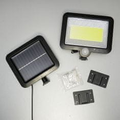 Bass LED reflektor s pohybovým senzorom a solárnym panelom BASS