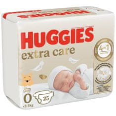 Huggies Extra Care Newborn č.0 - 25ks