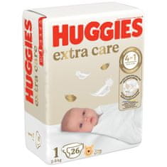 Huggies Extra Care Newborn 1 - 26ks