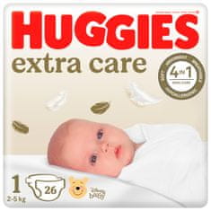 Huggies Extra Care Newborn 1 - 26ks