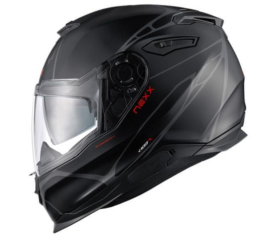 Nexx helma Y.100 B-side black grey MT