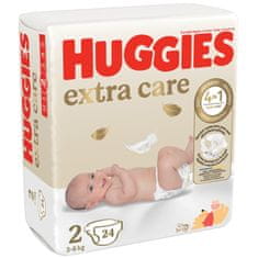 Huggies Extra Care Newborn č.2 - 24ks