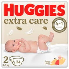 Huggies Extra Care Newborn č.2 - 24ks