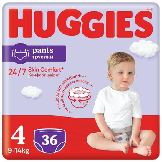Huggies Pants 4 Jumbo 4 (9-14 kg) 36 ks