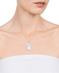 Viceroy Pozlátený náhrdelník s perleťou a zirkónmi Chic 14096C01012